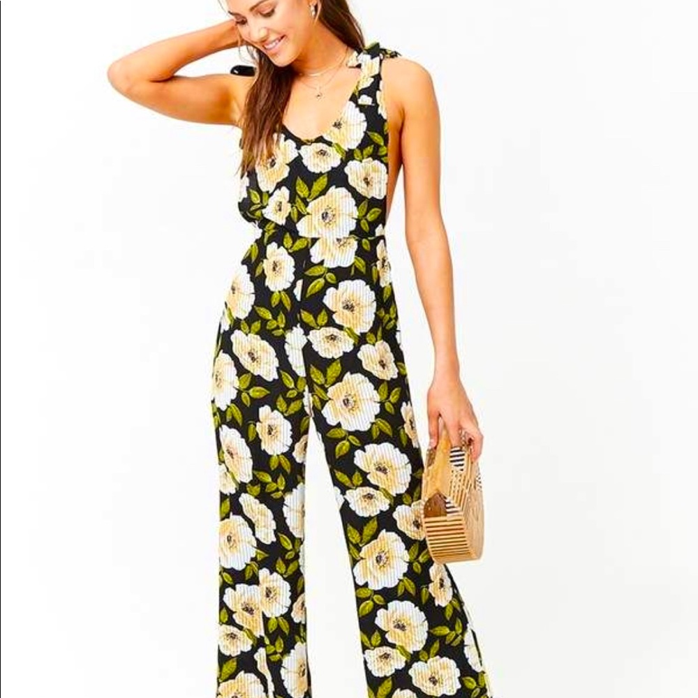 FOREVER21 floral jumpsuit